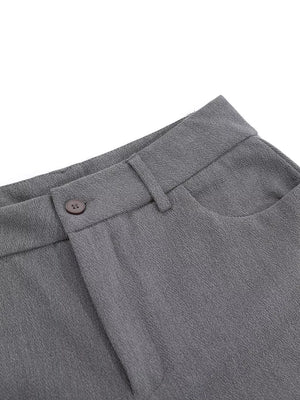 Men's Wide Leg Capris in Black