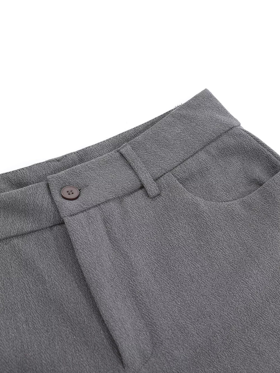 Men's Wide Leg Capris in Black
