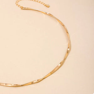 necklace in Gold with gold-plated and choker