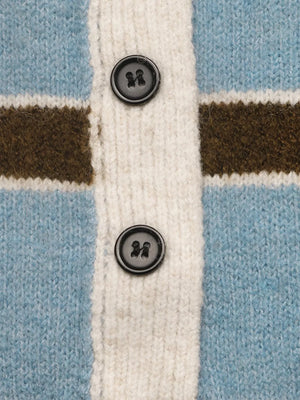 Striped Polo Collar Sweater option 8