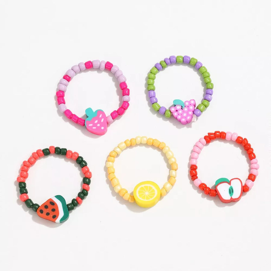 ring in hot pink featuring beaded and circular fit