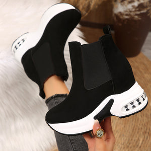 Polyester,Rubber Imported Size &amp boots in charcoal with boot silhouette