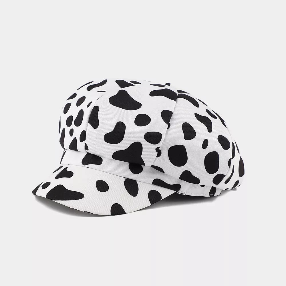 hat in white featuring brim and fitted fit