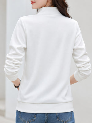 Cotton and polyester blend containing at least 70% but less than 80% cotton and sweatshirt in Pink with regular silhouette