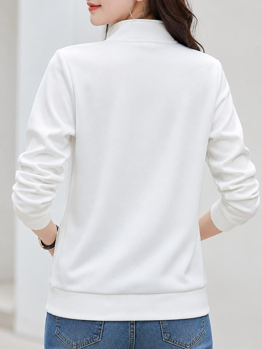 Cotton and polyester blend containing at least 70% but less than 80% cotton and sweatshirt in Pink with regular silhouette