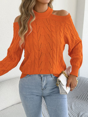 modern pullover sweater in Burgundy with mock neck