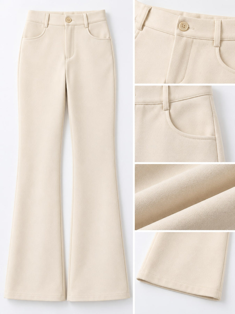 Apricot-Regular with trousers with high-waisted 36