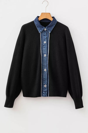 52% viscose, 26% polyester, 22% polyamide Care instructions: Machine wash cold cardigan in Black with regular silhouette