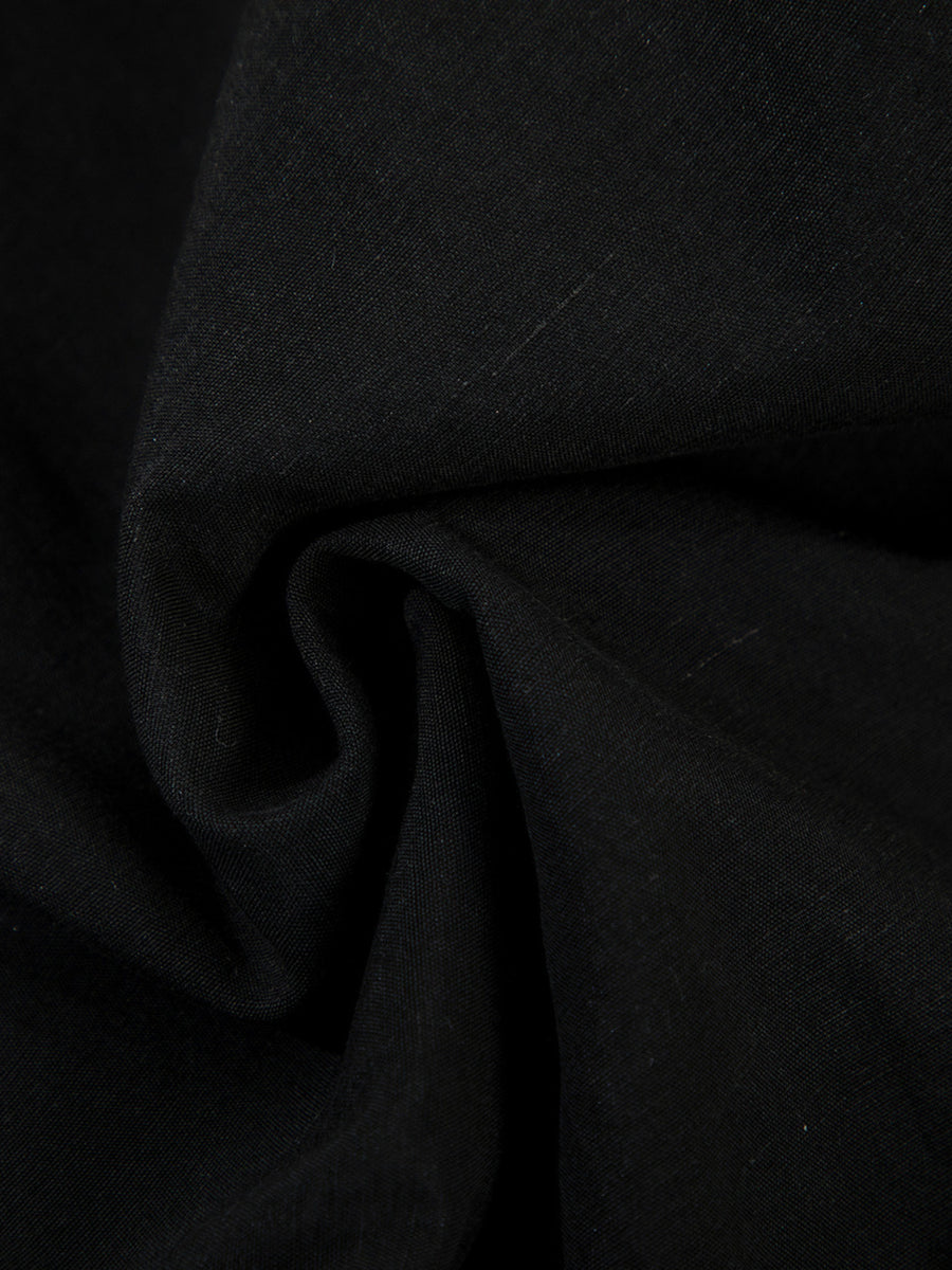 Black wide-leg pants