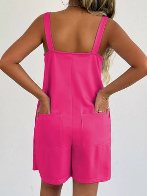 Black Sweetheart Neck Wide Strap Romper