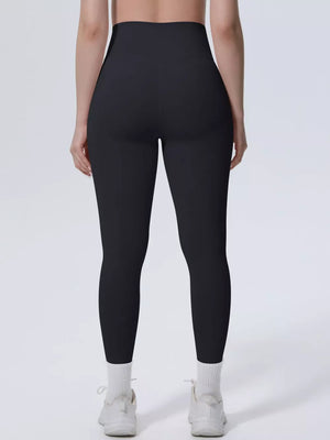 80% nylon, 20% spandex Care instructions: Machine wash cold leggings in sage green with fitted silhouette