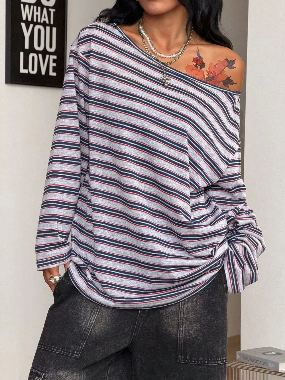 Yellow-Green t-shirt with pullover and striped