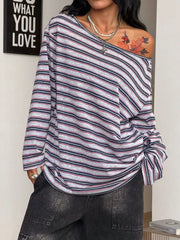 Yellow-Green t-shirt with pullover and striped