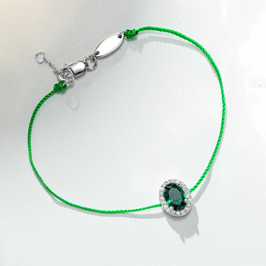 ruby red bracelet with wrist-length and lobster clasp