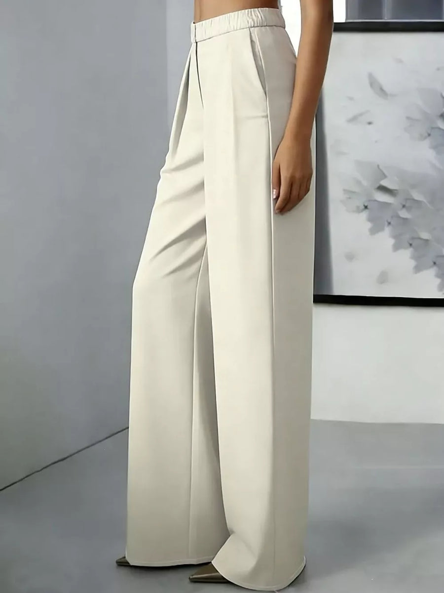 100% polyester Care instructions: Machine wash cold wide-leg pants in Deep Red with wide-leg silhouette