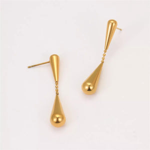gold earrings with short and post-back