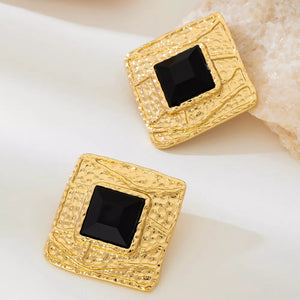 18K Gold-Plated,Alloy,Resin Care instructions: Avoid wearing during exercise, as earrings in Golden with N/A silhouette
