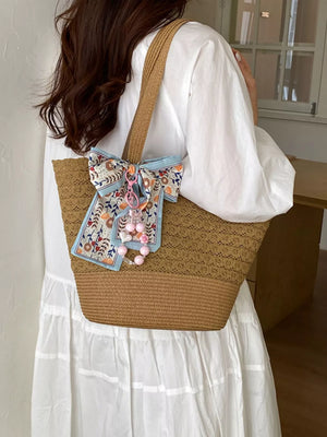 Straw Woven Shoulder Bag option 9
