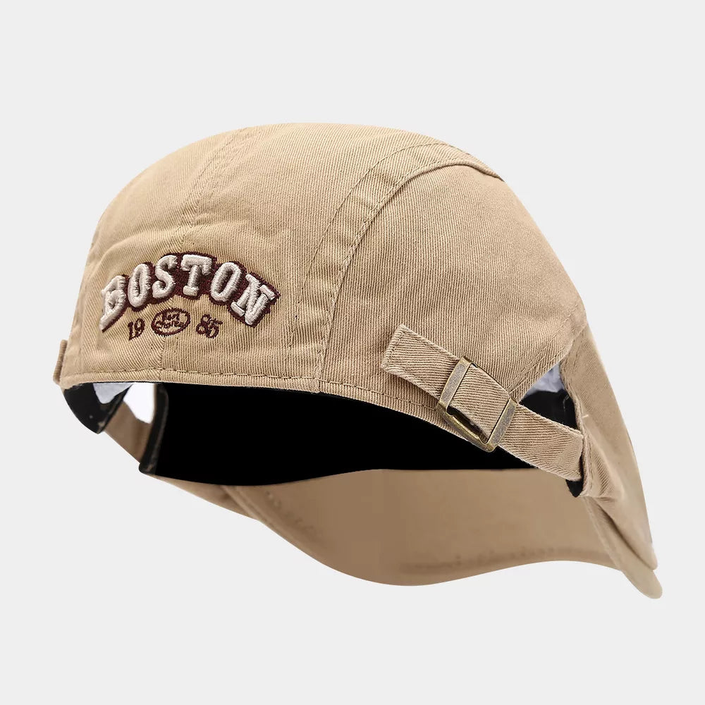 cap in khaki featuring embroidered and regular fit