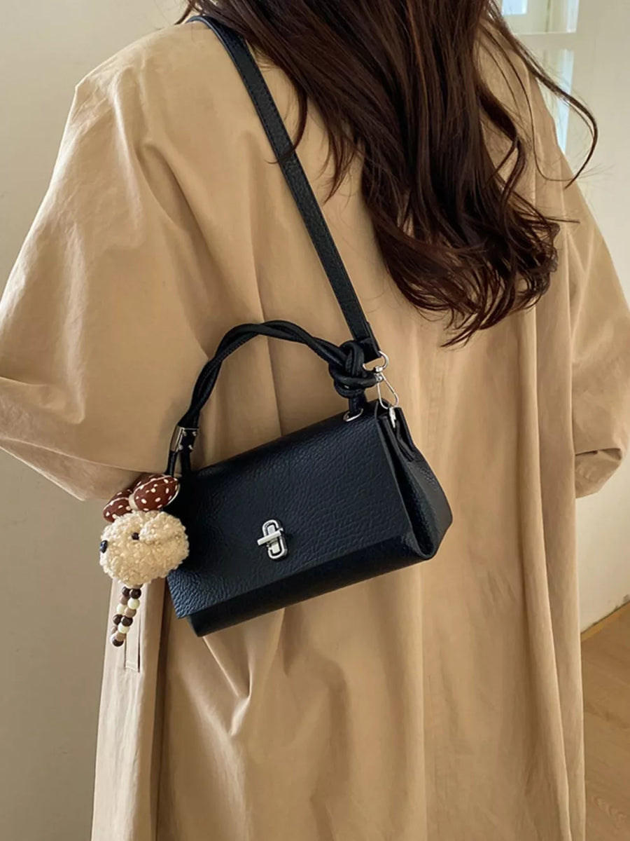 crossbody bag in Black with structured and small