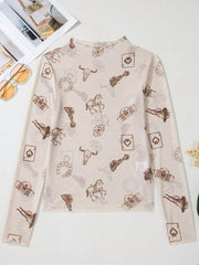 top featuring floral in orange with 95% polyester, 5% elastane Care instructions: Machine wash cold texture