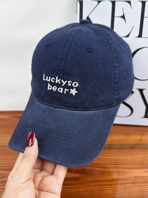 Grey Bear Embroidered Baseball Cap