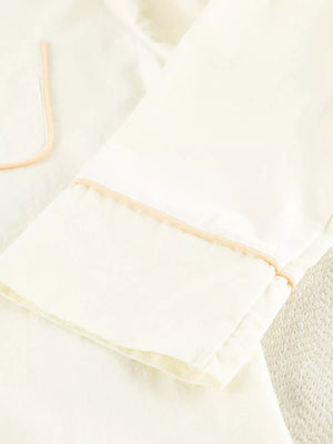 cream pajama set