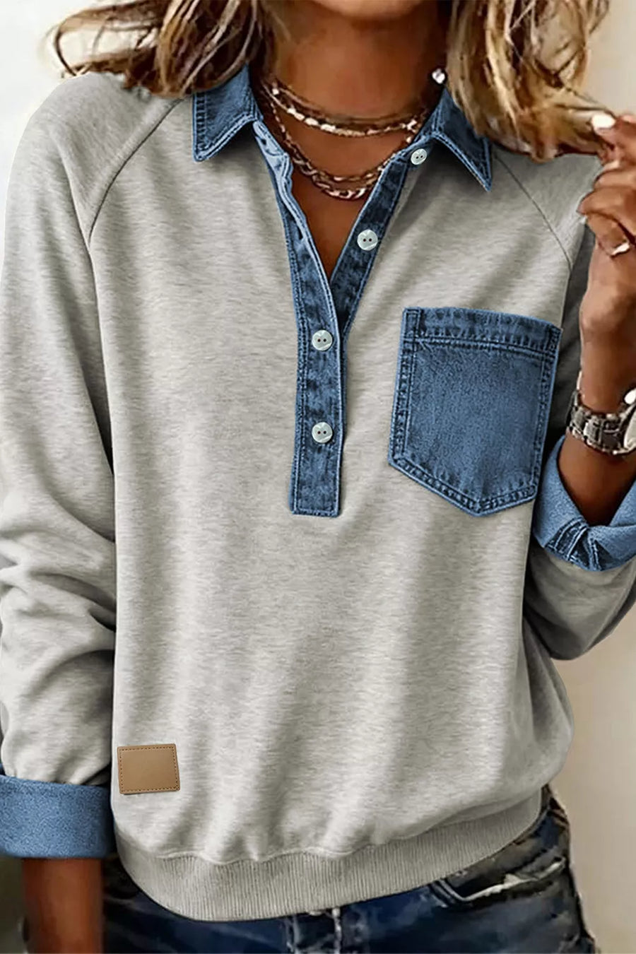 100% polyester Care instructions: Machine wash cold polo shirt in medium blue with regular silhouette