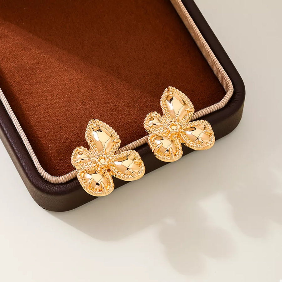 18K Gold-Plated, Alloy Care instructions: Avoid wearing during exercise, as swea earrings in gold with jewelry silhouette