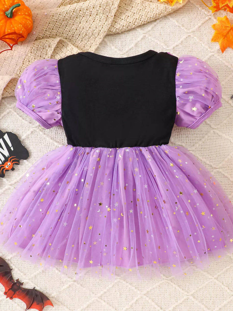 A-line dress featuring graphic in lavender with 65% cotton, 35% polyester Care instructions: Machine wash cold texture