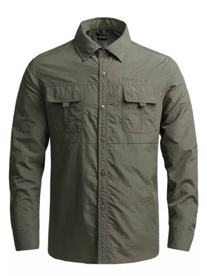 95%cotton, 5%spandex Care instructions: Machine wash cold button-down shirt in Khakis with regular silhouette