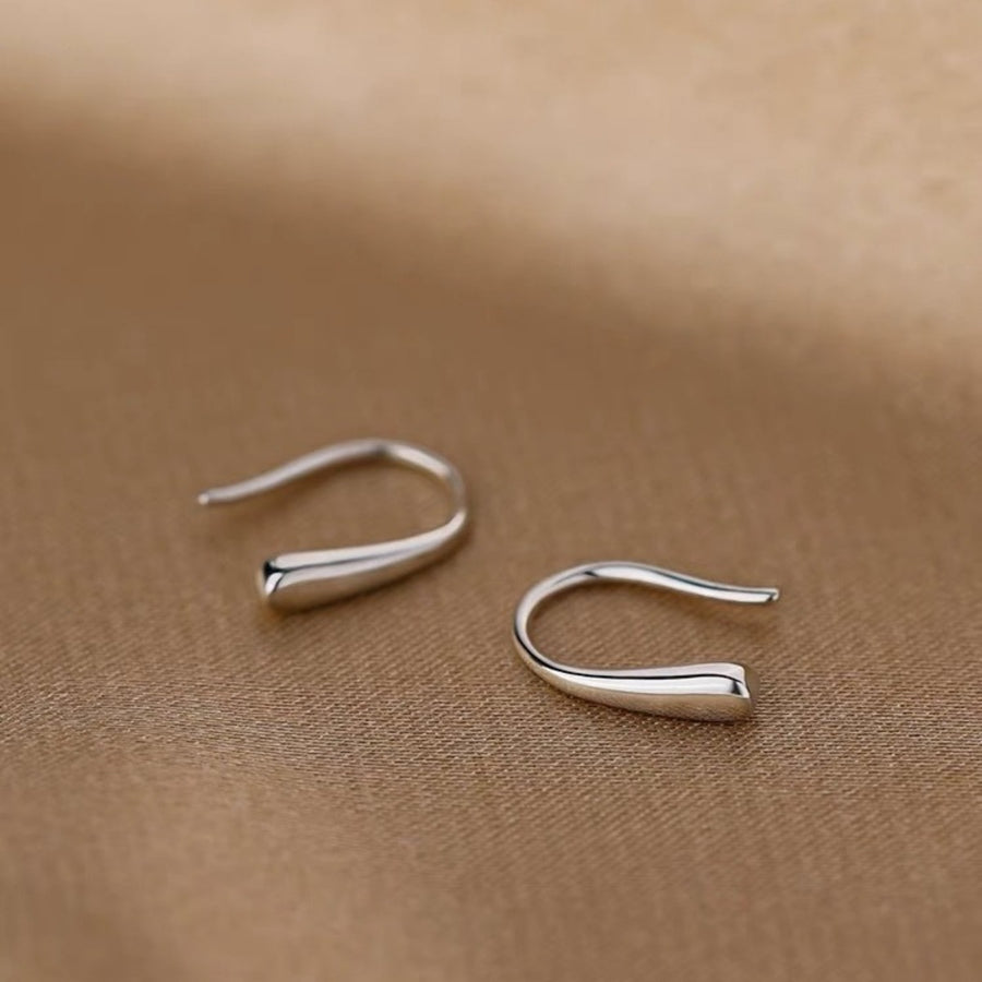 silver earrings with mini and hinged hoop