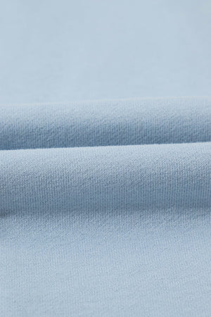 Quarter-Zip Sweatshirt & Jogger Set in Light Blue