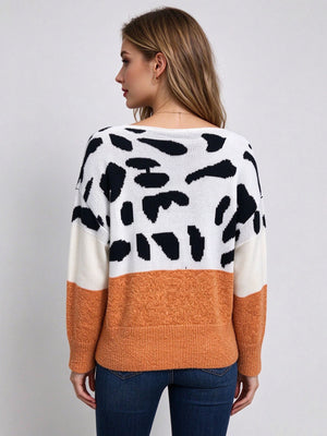 Burgundy pullover sweater with hip-length and pullover
