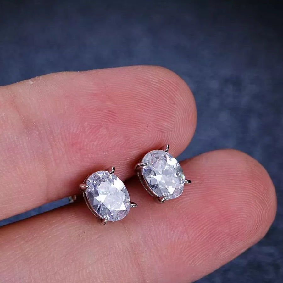 clear earrings