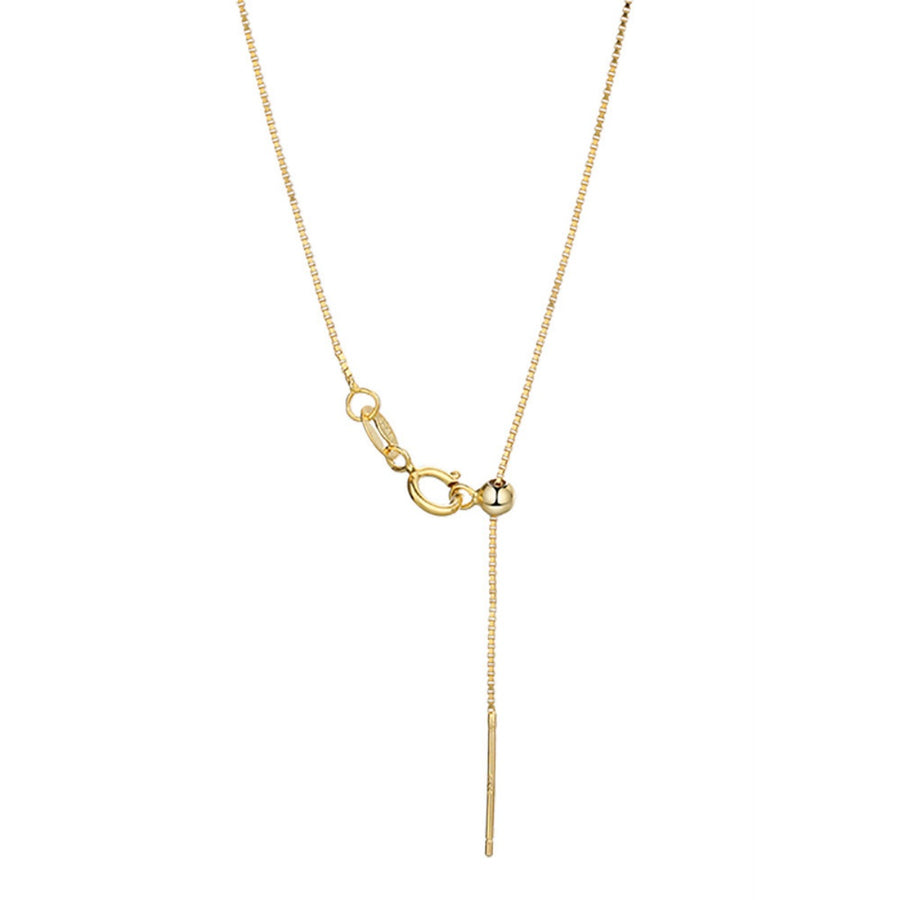 necklace in Yellow Gold with adjustable length and adjustable