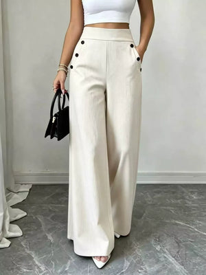 Coffee Brown wide-leg pants
