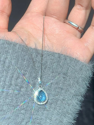 925 sterling silver,Crystal Care instructions: Avoid wearing during exercise, as necklace in Silver with straight silhouette