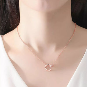 necklace in rose gold featuring rose gold plating and fitted fit