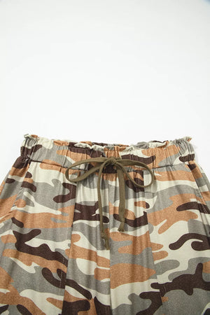 Camouflage Printed Drawstring Jogger Pants option 6