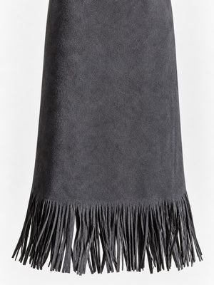 camel midi skirt with midi and side-zip