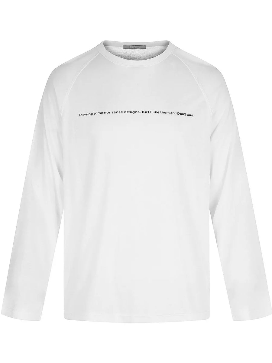 Men's Graphic Long Sleeve T-shirt in Black