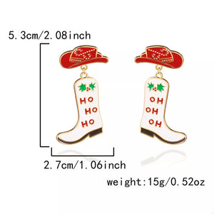 Red earrings with 2.1 inches and n/a