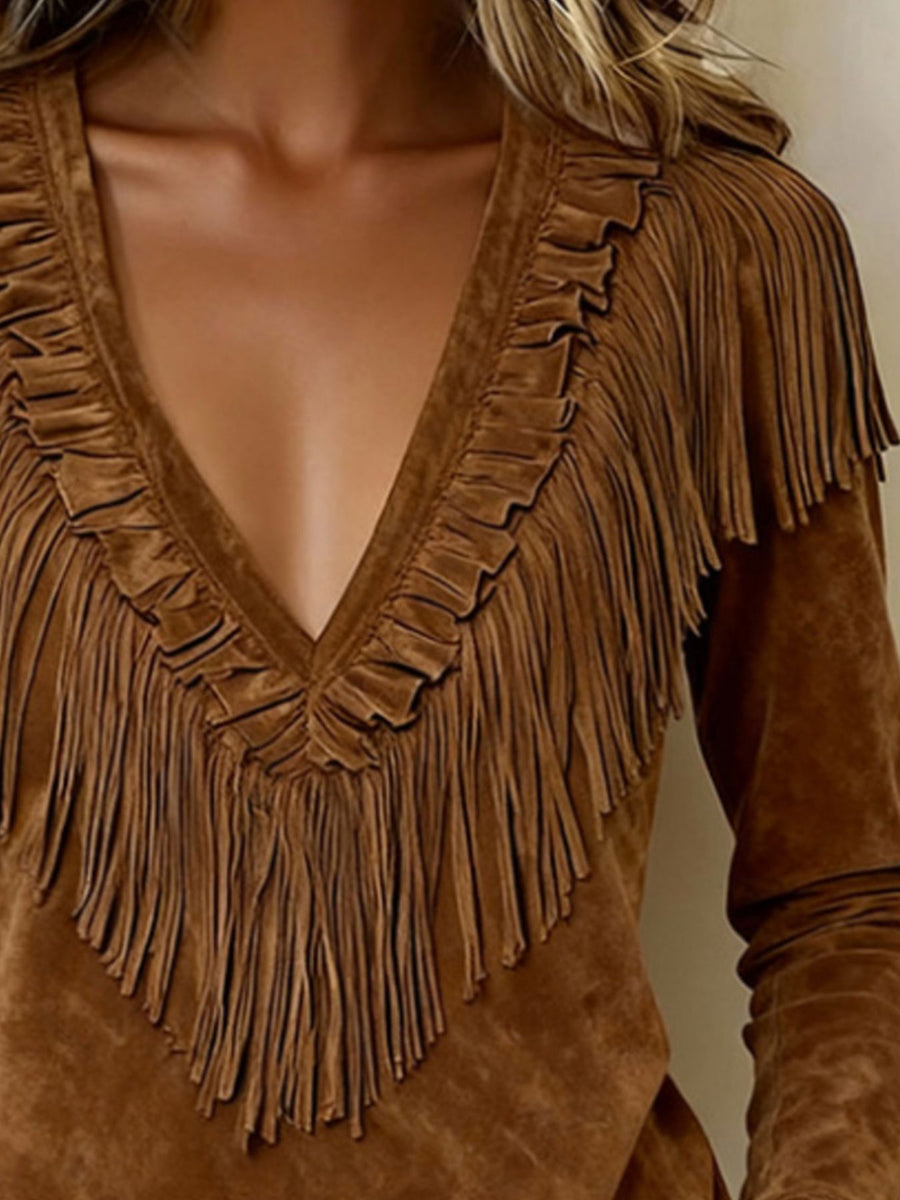 100% polyester Care instructions: Machine wash cold blouse in Taupe with regular silhouette