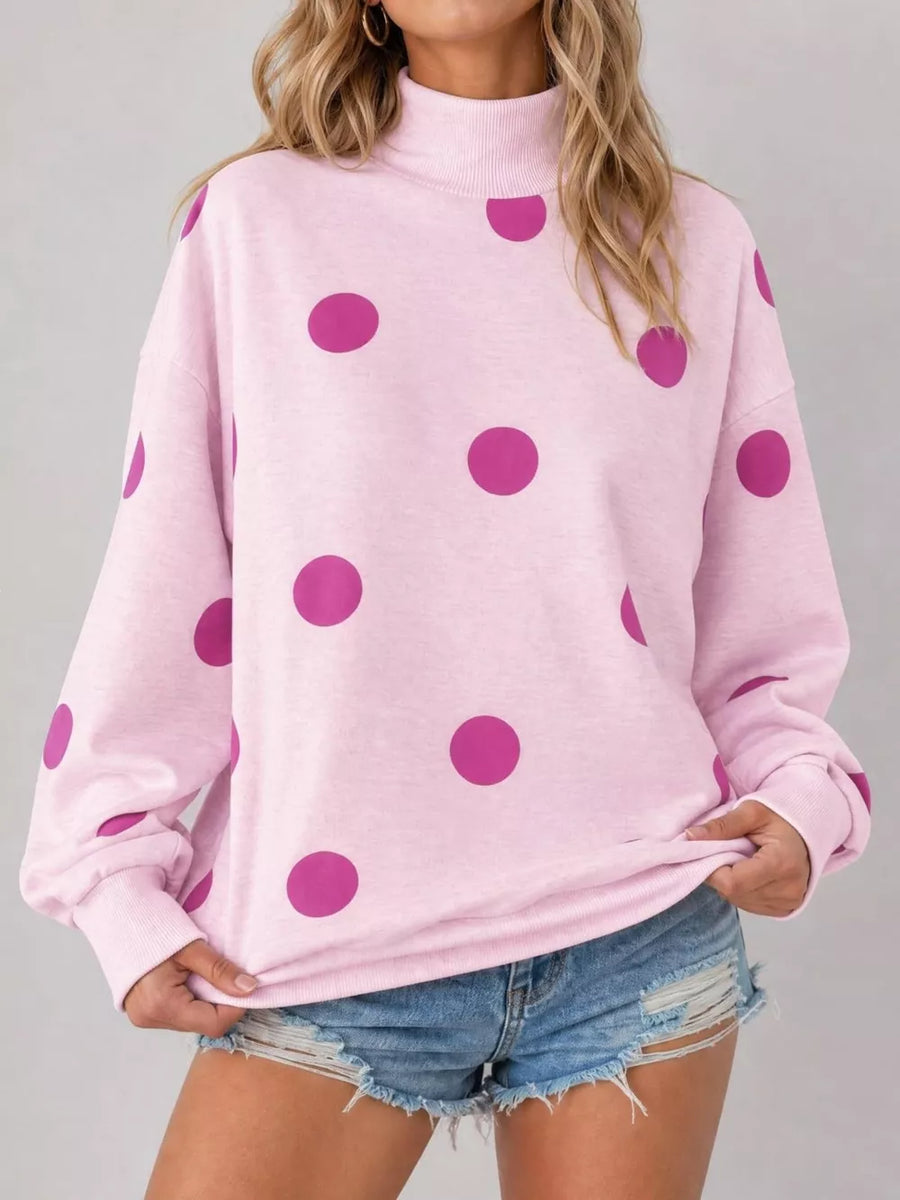 modern sweatshirt in heather grey with mock neck