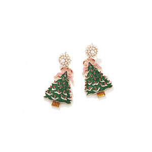 Synthetic Pearl, 18K Gold-Plated, Resin, Zinc alloy Care instructions: Avoid wea earrings in red with dangle silhouette