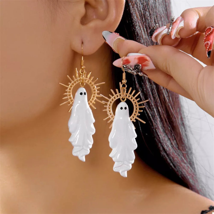 earrings featuring novelty in gold with 18K Gold-Plated,Alloy,Resin Care instructions: Avoid wearing during exercise, as