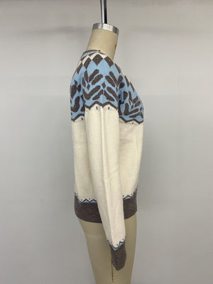 brown pullover sweater with pullover and Fair Isle