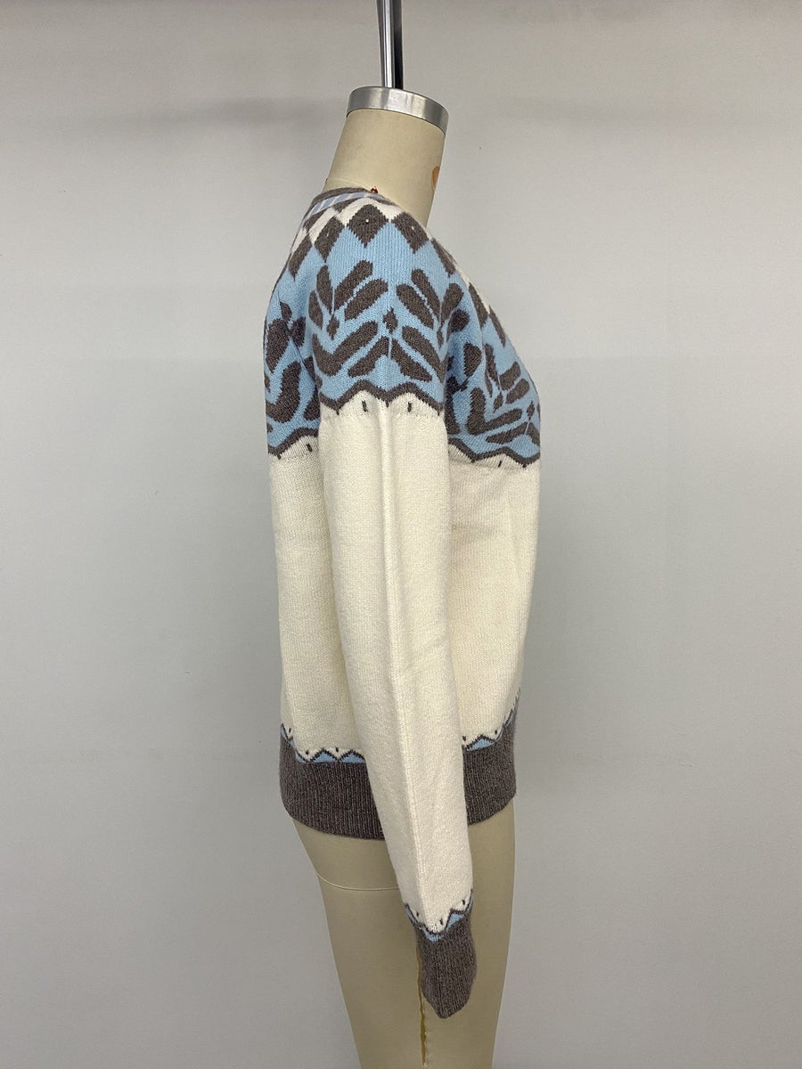 brown pullover sweater with pullover and Fair Isle