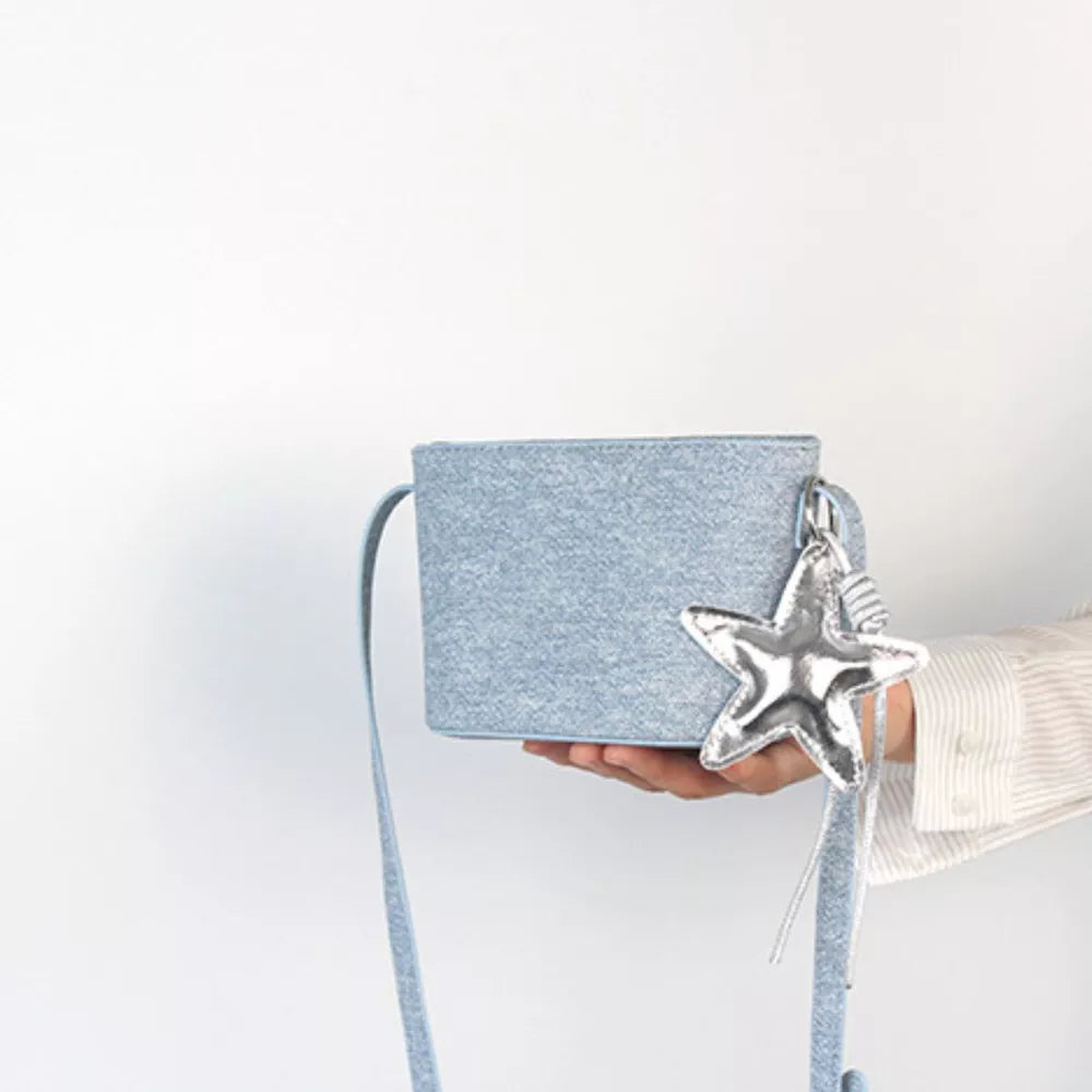 charcoal handbag with star charm and not applicable